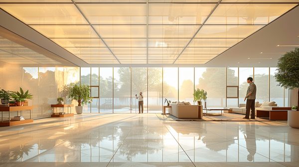 Entretien facile d'un plafond tendu barrisol