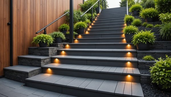 Habillage d'escalier extérieur : matériaux et styles tendance